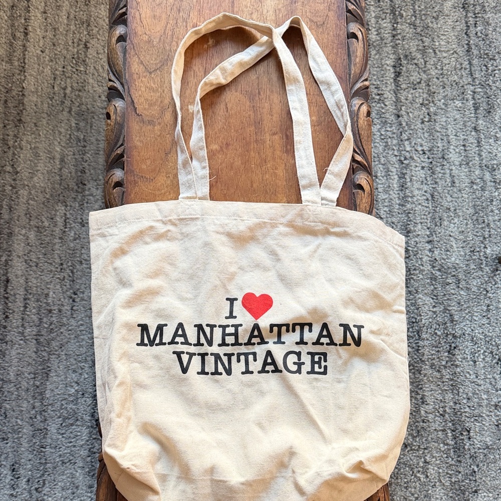 Manhattan Vintage Canvas Tote Bag